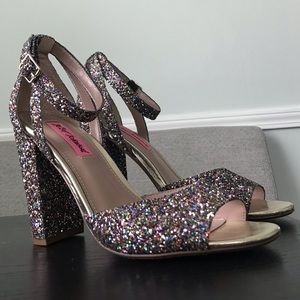 Betsey Johnson Multi-Colored Block Heels